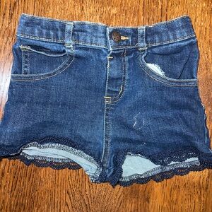 Garanimals Blue Denim Shorts with Ruffle Trim